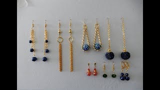 Haz Tus Propios Aretes Tutorial  DIY 7 Handmade Earrings Ideas [upl. by Vanhomrigh]