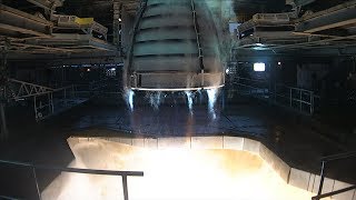 NASA Conducts First RS25 Rocket Engine Test of 2018 [upl. by Gard]