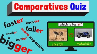 Comparatives Quiz  ESL Classroom Game  Easy English Quiz [upl. by Lodmilla751]