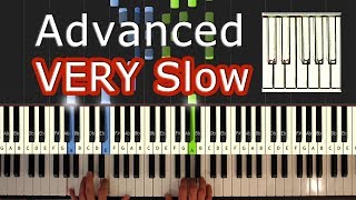 Mozart  Turkish March Rondo Alla Turca  VERY SLOW Piano Tutorial Easy  How To Play Synthesia [upl. by Horace]