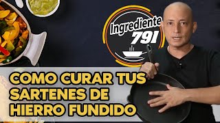 Como 🚀 CURAR un SARTÉN de 💪 hierro fundido [upl. by Elbas]