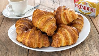 Croissante cu unt  French Croissants CC Eng Sub  JamilaCuisine [upl. by Elberfeld]