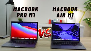 MacBook Air M1 vs MacBook Pro M1 full comparison in Hindi [upl. by Josler586]