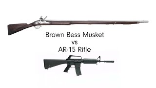 Musket vs AR15 How Do They Compare  Tech Guts  WIRED [upl. by Ynoble346]