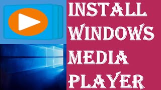 How to Install Windows Media Player on Windows 10  Media Player not Available on Windows Solved [upl. by Itch]