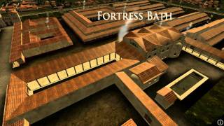 Animation of ancient Roman Fort in Caerleon Wales [upl. by Pell]