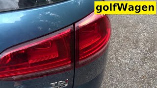 VW Golf 7 Rear light bulb change [upl. by Ona699]