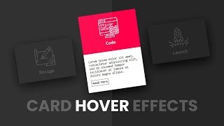 CSS Card Hover Effects  Html amp CSS [upl. by Massiw]