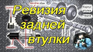 Профилактика втулки заднего колеса и барабана велосипеда [upl. by Tam723]