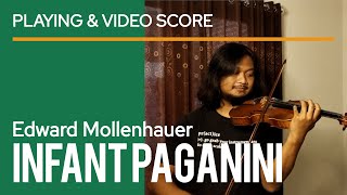 Edward Mollenhauer  The Infant Paganini Fantasia  live performance  violin sheet music [upl. by Latterll]