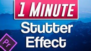 Premiere Pro  How to do Stutter Effect [upl. by Asital]