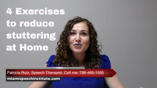 4 exercises to reduce stuttering at home [upl. by Hagan528]