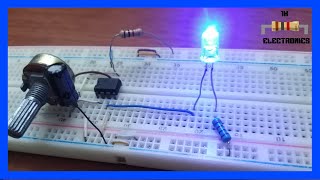 LED intermitente con 555 TUTORIAL [upl. by Acissev220]