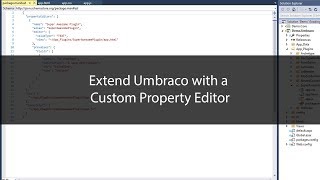 Create a custom Umbraco Property Editor [upl. by Kired]