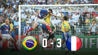 France 3  0 Brazil  World Cup 1998 HD [upl. by Uok667]