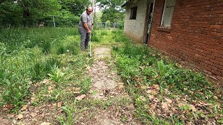 Homeowner Didnt Recognize His House After This Lawn Makeover  CRAZY OVERGROWN TALL GRASS CLEANUP [upl. by Tunnell375]