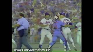 1980 0704 Montreal Expos 6 at New York Mets 5 DH2 Brawl  after Gullickson Pitch [upl. by Ecirtac721]