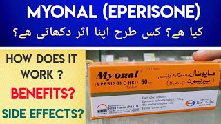 Myonal Eperisone 50mg Tablet Uses amp Side Effects In Urdu Hindi  Eperisone Hydrochloride Uses [upl. by Lada]