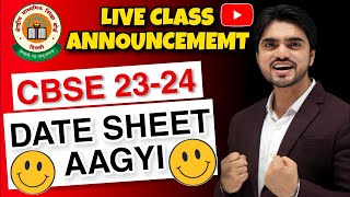 🔔 CBSE Date Sheet 2024  Class 10th  Class 12th  PDF Download 🔔 [upl. by Lander]