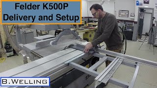 Felder K500 Professional Table Saw Delivery and Setup [upl. by Aihseuqram]