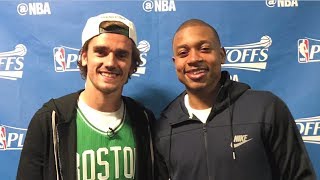 Antoine Griezmann Takes in Game 5 of the Eastern Conference Finals [upl. by Lenrad]