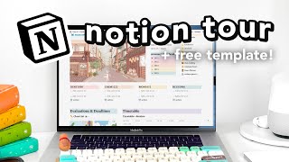 how i organize my entire life with Notion ⭐ [upl. by Ayerf]