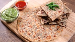 Keema Paratha Recipe  Indian Flatbread Stuffed With Minced Meat  The Bombay Chef  Varun Inamdar [upl. by Olli434]