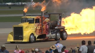 SHOCKWAVE JET TRUCK 376 MPH  2015 NAS Oceana Airshow [upl. by Yarak]