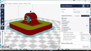 31  Cura 3d  TUTORIAL PRO come mettere il supporto [upl. by Esemaj]