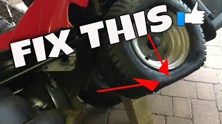 How To Repair a Punctured Lawn Tractor Tyre  Tubeless Tire Repair [upl. by Naawaj]