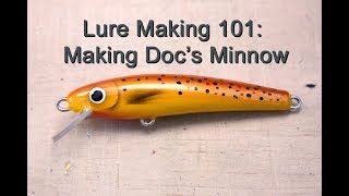 How To Make A Simple Balsa Crankbait [upl. by Sonahpets660]