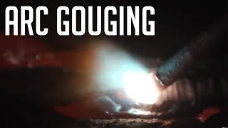 Arc Gouging Basics Part 2 Proper Torch Angle [upl. by Ynohtnael581]