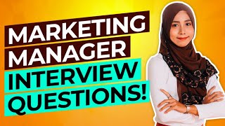 MARKETING MANAGER Interview Questions amp Answers PASS your Sales amp Marketing Interview [upl. by Althea197]