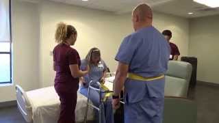 Physical Therapy Transfer Training  How To Transfer From Wheelchair To Bed [upl. by Judy26]