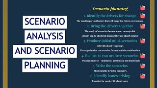 Scenario Analysis for CIMA E3 P3 and the SCS [upl. by Cyril]