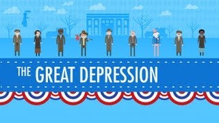 The Great Depression Crash Course US History 33 [upl. by Nesnah]