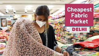 Cheapest Market For Designer Fabrics  GandhiNagar Market  Delhi Shopping  DesiGirl Traveller Vlog [upl. by Pilihp]