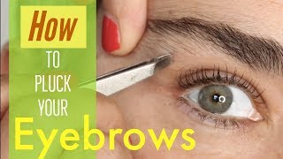 How to pluck your EYEBROWS [upl. by Teiluj]