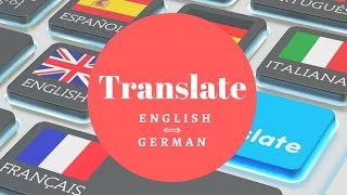 Übersetzung Englisch  Deutsch [upl. by Sailesh713]