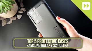 Top 5 Samsung Galaxy S21 Ultra Protective Cases [upl. by Alenairam]