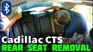 Cadillac CTS Rear Seat Removal amp Bluetooth Upgrade Guide Second Generation [upl. by Lesna]