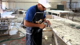 Polishing Step 5 Granite Fabrication Process [upl. by Annibo]