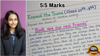 Expansion Of Theme 109th  English writing skills  SSC board Exam  Creative Writing Class 10 [upl. by Babb469]