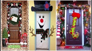 30 ideas para decorar la puerta de tu casa o escuela en NAVIDAD [upl. by Urbanna486]