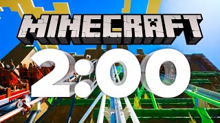 2 Minute Timer Roller Coaster MINECRAFT [upl. by Severin124]