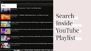 How to Search Inside YouTube Playlist for Videos [upl. by Clough]