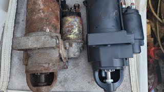 Volvo Penta Starter Replacement [upl. by Aehtorod]