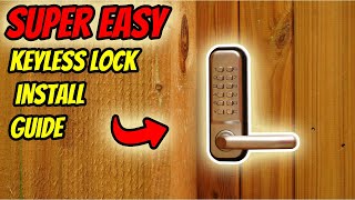 SUPER EASY Push ButtonCombination Lock Install Guide [upl. by Lamaj]