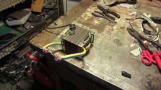 saldatrice a punti con trasformatore recuperato DIY transformer [upl. by Fabian]