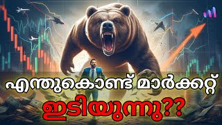 Why Stock Markets Fell Today Malayalam [upl. by Hirai]